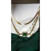 كوليه دورين بفص اخضر